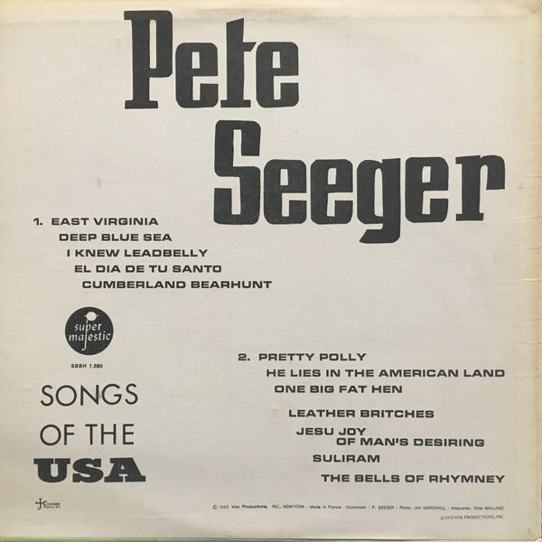Pete Seeger : Songs Of The USA (LP, Album, RE)