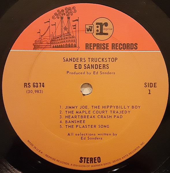 Ed Sanders : Sanders' Truckstop (LP, Album, Pit)