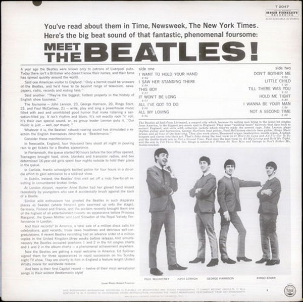 The Beatles : Meet The Beatles! (LP, Album, Mono, Scr)