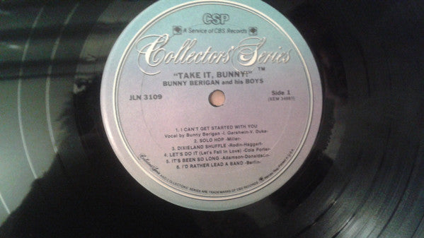 Bunny Berigan And His Boys : Take It Bunny (LP, Album, RE)