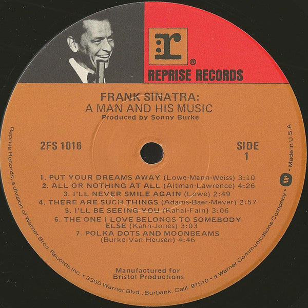 Frank Sinatra : A Man And His Music (2xLP, Album, RE, Jac)