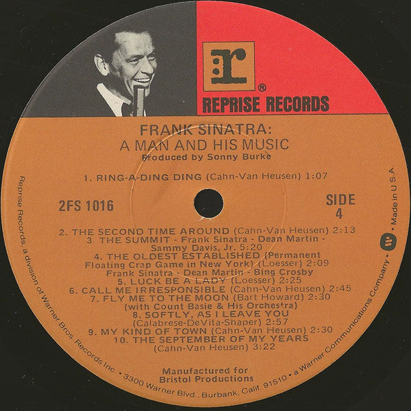 Frank Sinatra : A Man And His Music (2xLP, Album, RE, Jac)