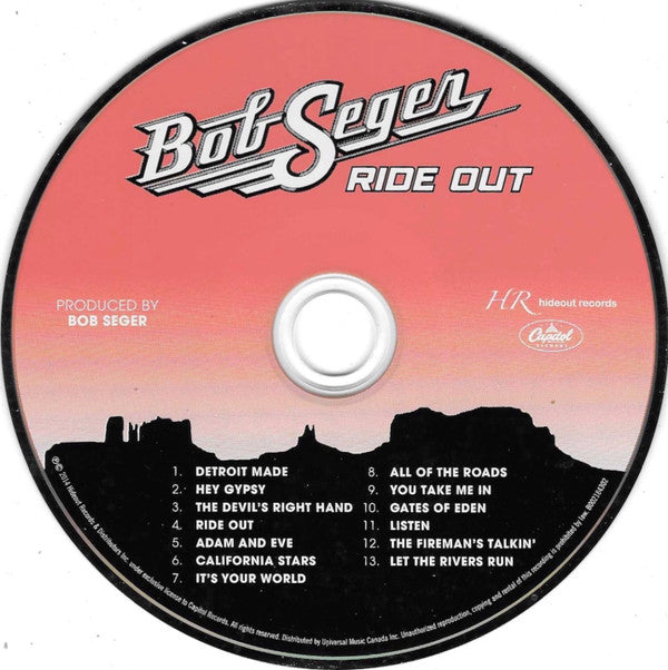 Bob Seger : Ride Out (CD, Album, RE)