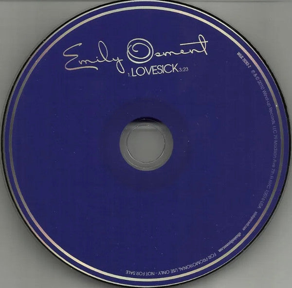 Emily Osment : Lovesick (CD, Single, Promo)
