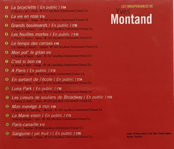 Yves Montand : Les Indispensables De Yves Montand (CD, Comp, Dig)
