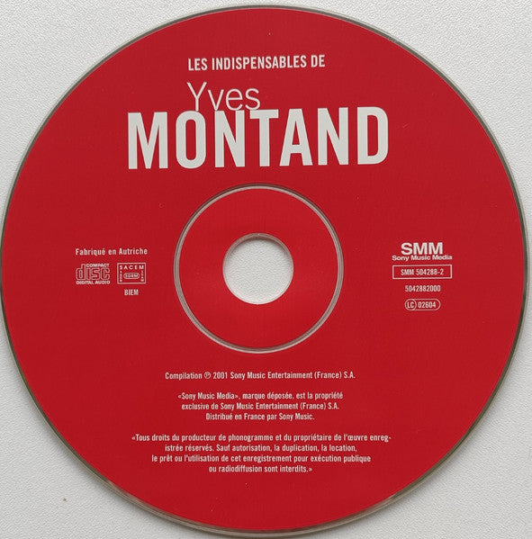 Yves Montand : Les Indispensables De Yves Montand (CD, Comp, Dig)