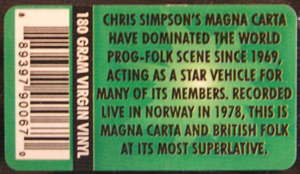 Magna Carta : Live In Bergen 1978 (LP, Album, RE)
