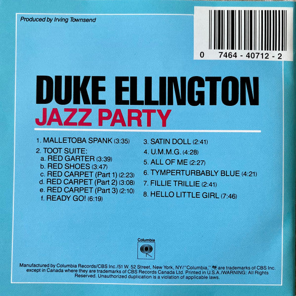Duke Ellington : Jazz Party (CD, Album, RE)