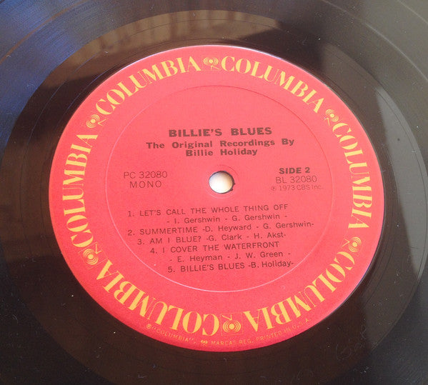 Billie Holiday : Billie's Blues (The Original Recordings By Billie Holiday) (LP, Comp, RE, Car)