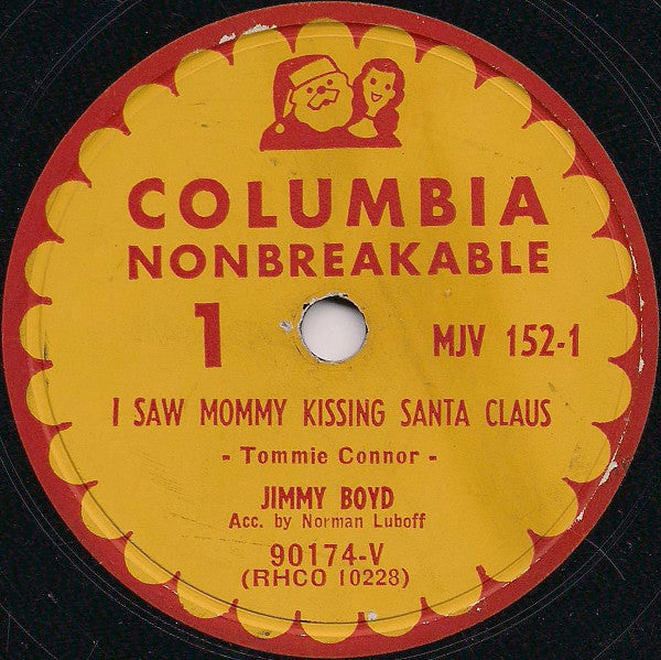 Jimmy Boyd : I Saw Mommy Kissing Santa Claus / Thumbelina (10")