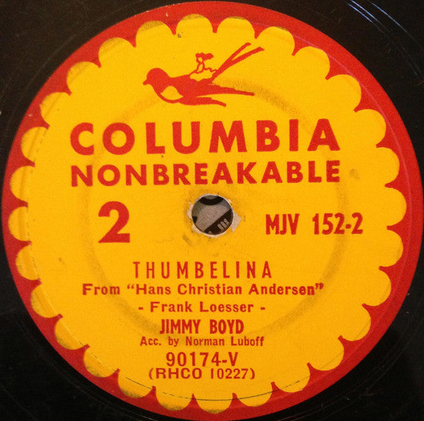 Jimmy Boyd : I Saw Mommy Kissing Santa Claus / Thumbelina (10")