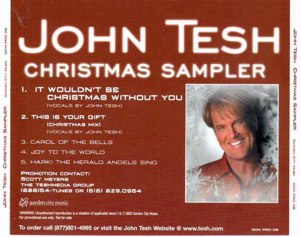 John Tesh : Christmas Sampler (CD, Promo, Smplr)