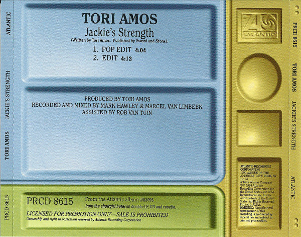 Tori Amos : Jackie's Strength (CD, Single, Promo, Col)