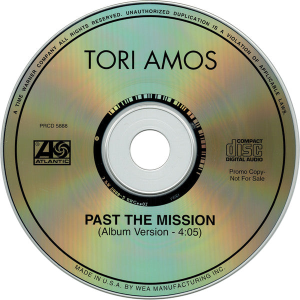 Tori Amos : Past The Mission (CD, Single, Promo)