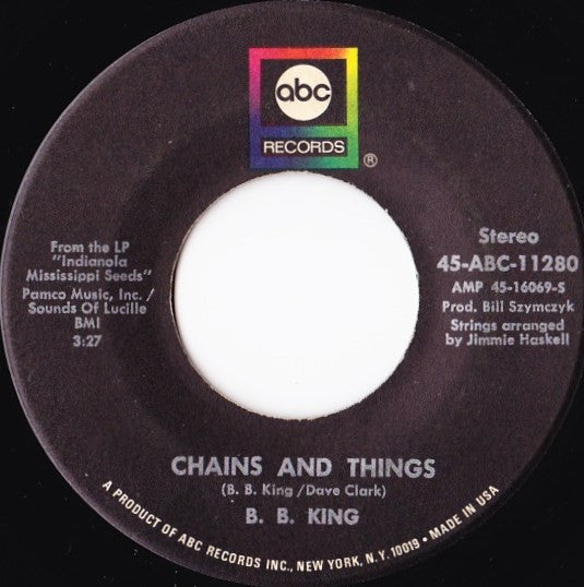 B.B. King : Chains And Things (7")