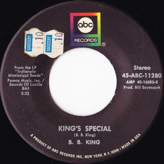 B.B. King : Chains And Things (7")