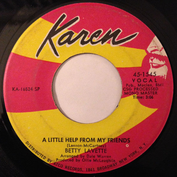 Bettye Lavette : A Little Help From My Friends / Hey Love (7", Single)
