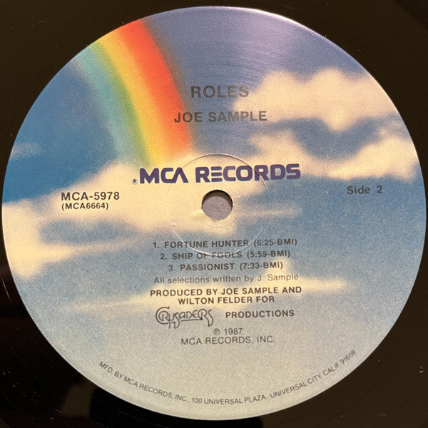 Joe Sample : Roles (LP, Album, Pin)