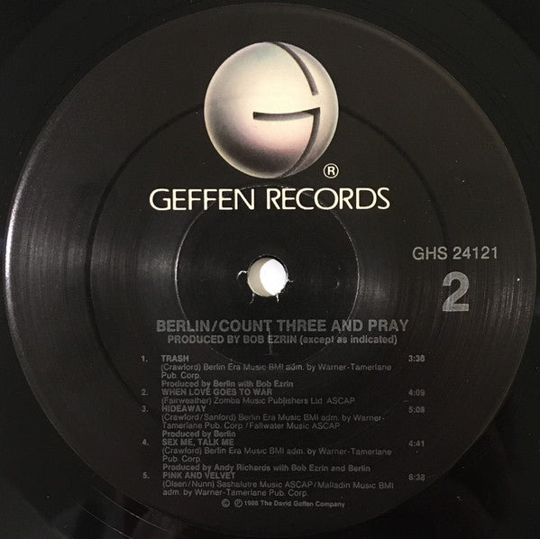 Berlin : Count Three & Pray (LP, Album, SRC)