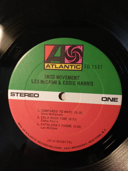 Les McCann & Eddie Harris : Swiss Movement (LP, Album)