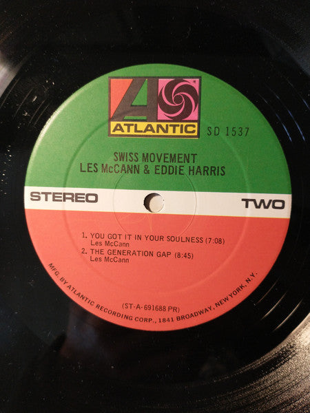 Les McCann & Eddie Harris : Swiss Movement (LP, Album)