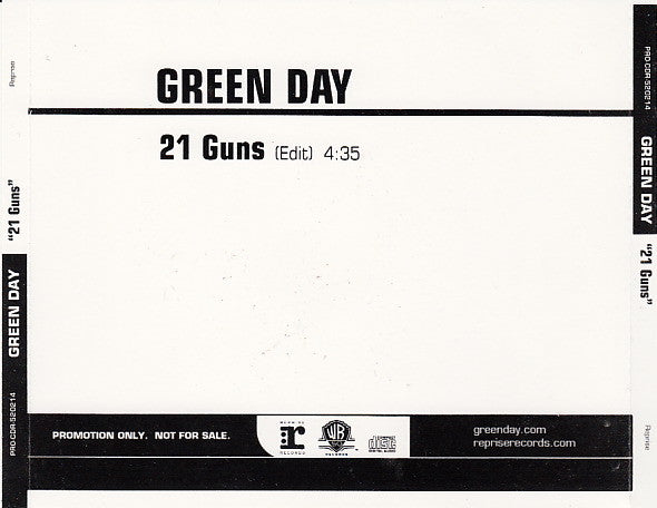 Green Day : 21 Guns (CD, Single, Promo)