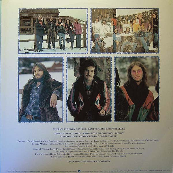America (2) : Hideaway (LP, Album, Gol)