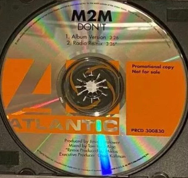 M2M : Don't (CD, Single, Promo)