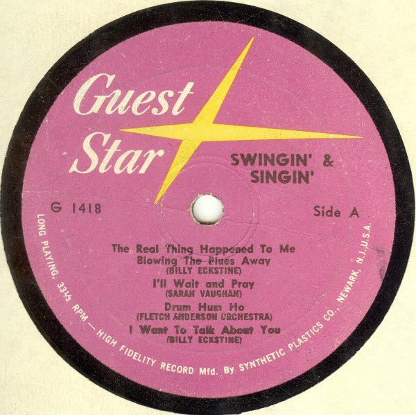 Billy Eckstine & Sarah Vaughan / Fletcher Henderson And His Orchestra : Swingin' & Singin' (LP, Album, Mono)