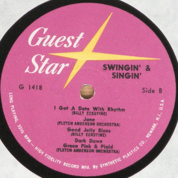 Billy Eckstine & Sarah Vaughan / Fletcher Henderson And His Orchestra : Swingin' & Singin' (LP, Album, Mono)
