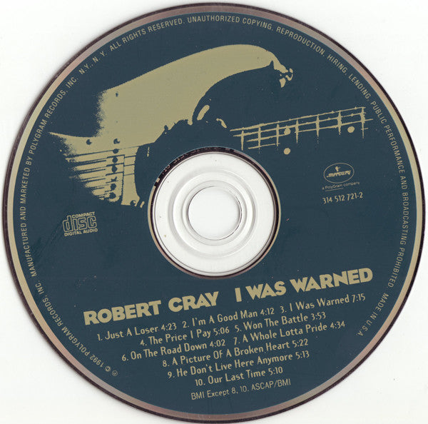 Robert Cray : I Was Warned (CD, Album)