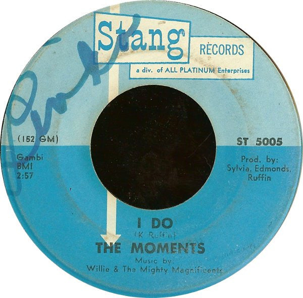 The Moments : I Do (7", Single, MSI)