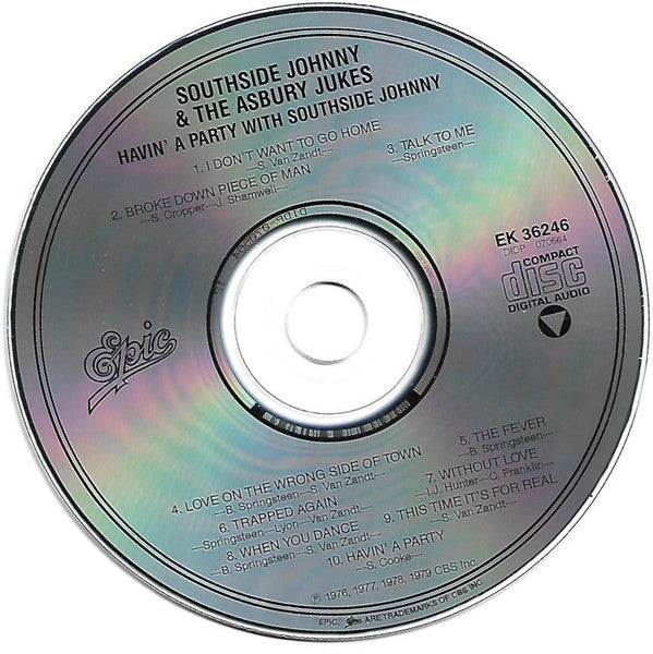 Southside Johnny & The Asbury Jukes : Havin' A Party With Southside Johnny (CD, Comp, RE)