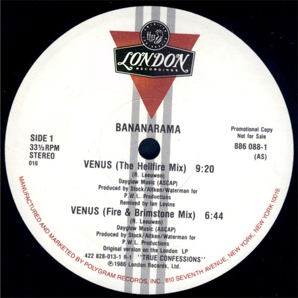Bananarama : Venus (12", Single, Promo)