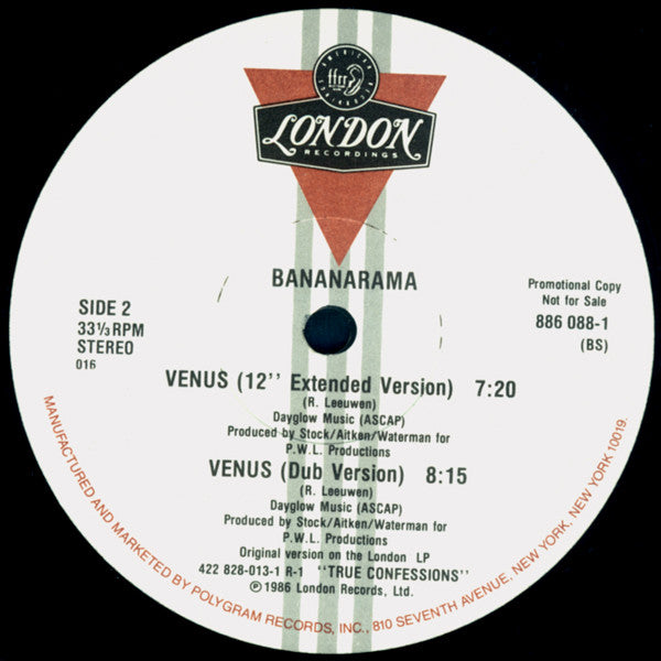 Bananarama : Venus (12", Single, Promo)