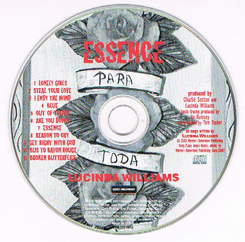 Lucinda Williams : Essence (CD, Album, Dig)