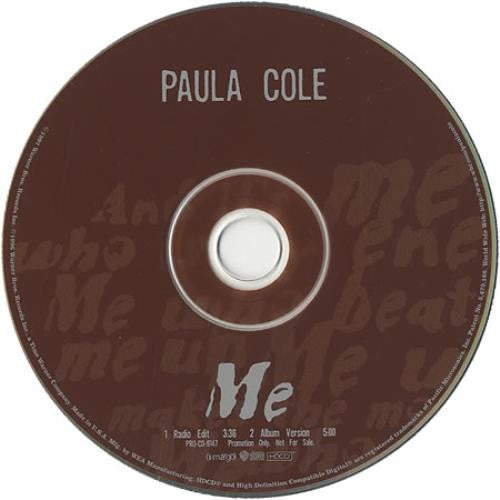 Paula Cole : Me (HDCD, Single, Promo)