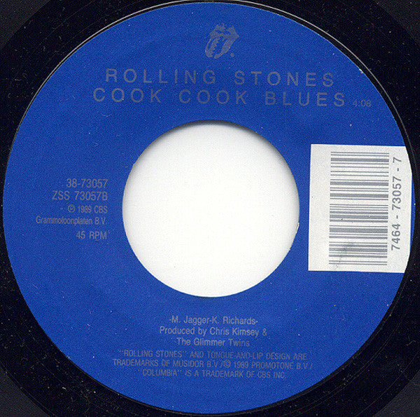 The Rolling Stones : Rock And A Hard Place (7", Single, Styrene, Car)