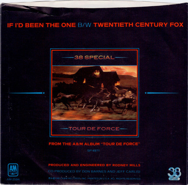 38 Special (2) : If I'd Been The One (7", Single, x)