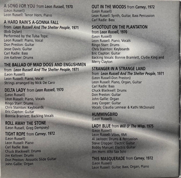 Leon Russell : Retrospective (CD, Comp, RE)