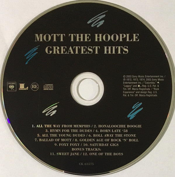 Mott The Hoople : Greatest Hits (CD, Comp, RE, RM, Exp)