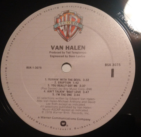 Van Halen : Van Halen (LP, Album, Club, RE)