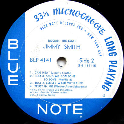 Jimmy Smith : Rockin' The Boat (LP, Album, Mono)
