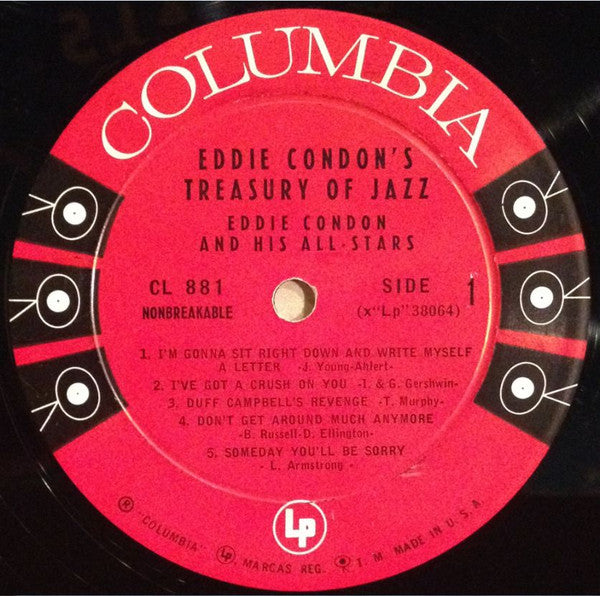 Eddie Condon And His All-Stars : Eddie Condon's Treasury Of Jazz (LP, Album, Hol)