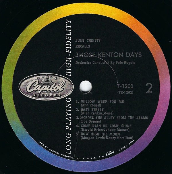 June Christy : June Christy Recalls Those Kenton Days (LP, Album, Mono)