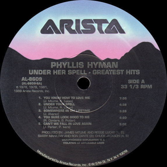 Phyllis Hyman : Under Her Spell - Greatest Hits (LP, Comp)