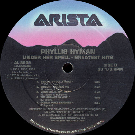 Phyllis Hyman : Under Her Spell - Greatest Hits (LP, Comp)