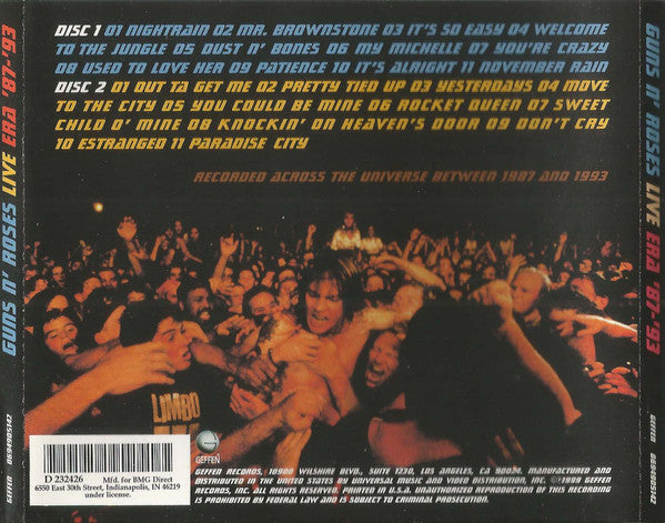 Guns N' Roses : Live Era '87-'93 (2xCD, Club)