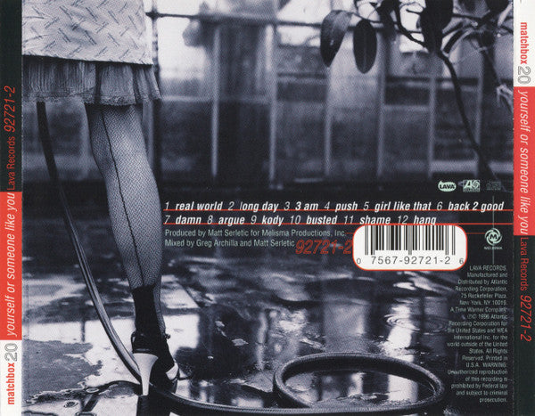 Matchbox Twenty : Yourself Or Someone Like You (CD, Album, SRC)