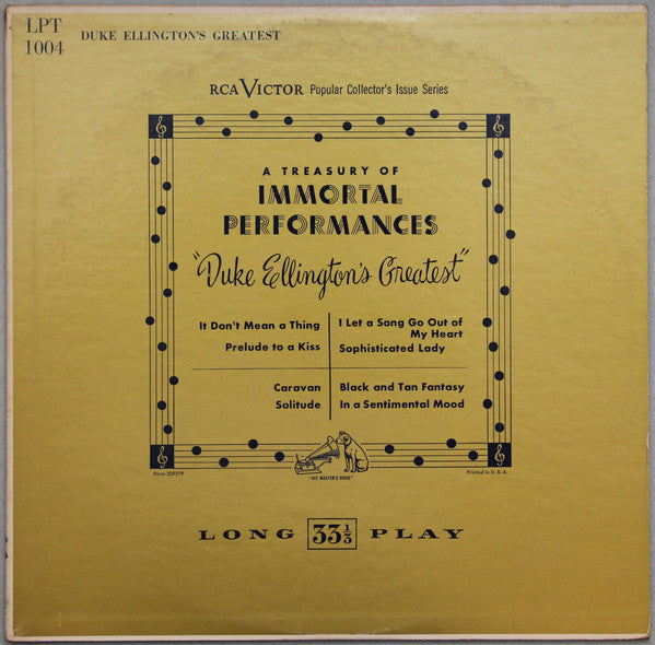 Duke Ellington : Duke Ellington's Greatest (LP, Comp, Mono, RE)